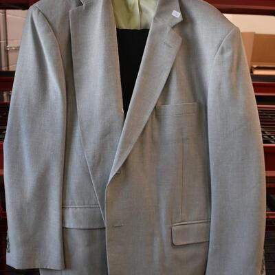 Mens Light grey jacket with blue pants