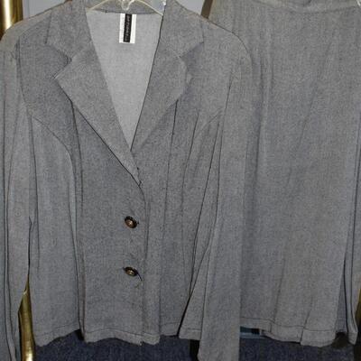 Grey/Black Jacket and skirt