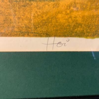 Lot 52. Hoi Lebadang Landscape Signed Lithograph