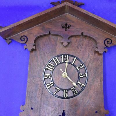 Wood wall clock