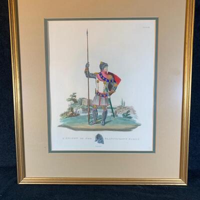Lot 56.  Framed Lithograph