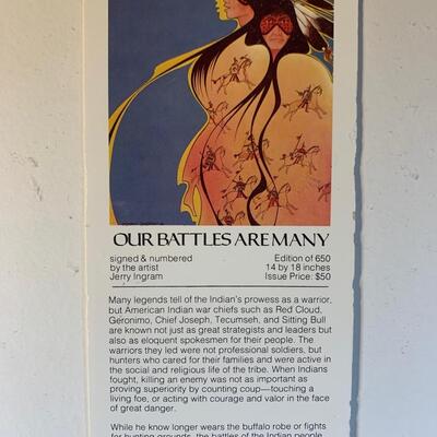 Lot 61. "Our Battles Are Many" by Jerry Ingram