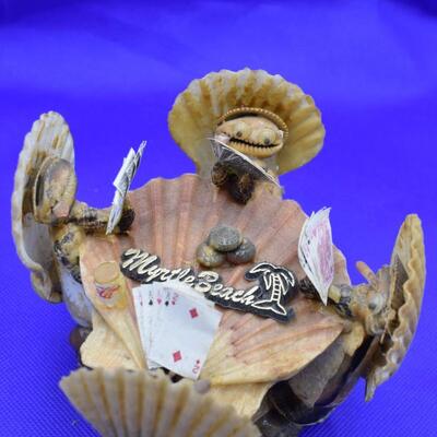 Mrytel Beach clams playing cards