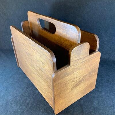Lot 72. Wooden Magazine Holder