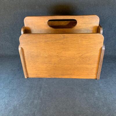 Lot 72. Wooden Magazine Holder
