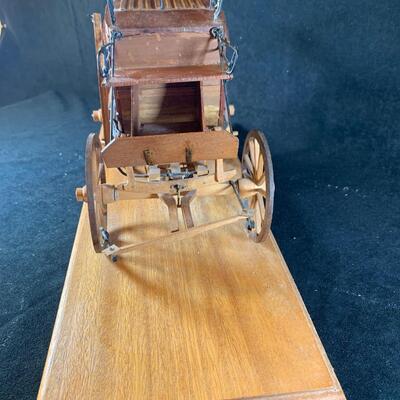 Lot 73. Handmade Wood Stage Coach