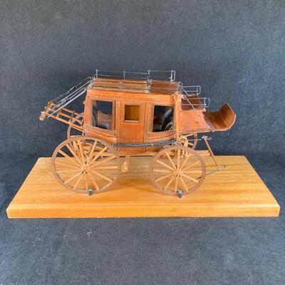 Lot 73. Handmade Wood Stage Coach