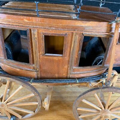 Lot 73. Handmade Wood Stage Coach