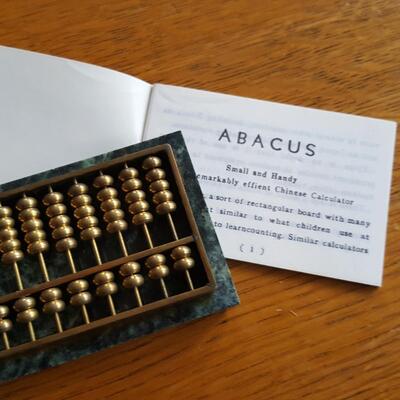 Brass & Marble Abacus