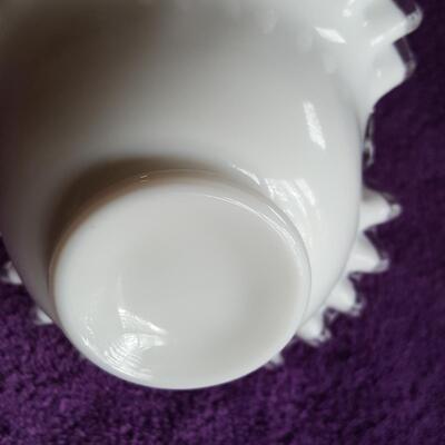 Fenton Fluted Handled Basket