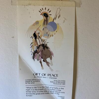 Lot 92. Donald Vann "Gift of Peace" Lithograph