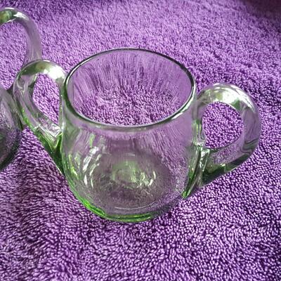 Williamsburg Glass Creamer and Sugar