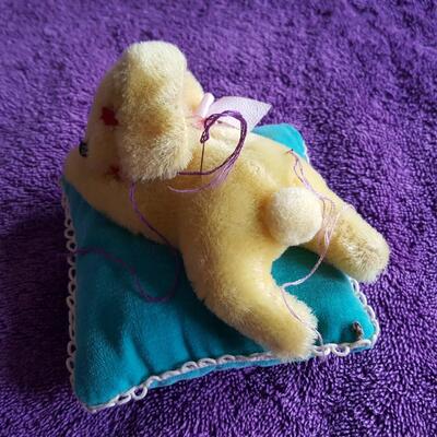 Vintage Dog on Pillow Pincushion