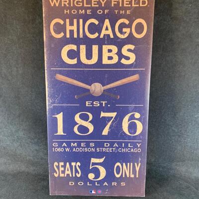 Lot 102. Chicago Cubs artwork