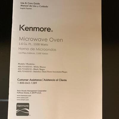 Lot 112. Kenmore Microwave