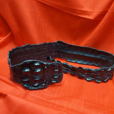 Full Crocodile Belt - Black