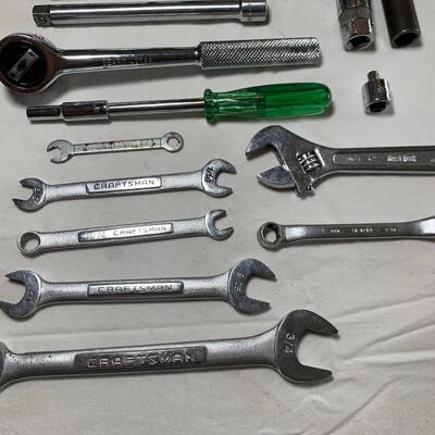 Lot 144. Socket Set & Crescent Wrenches