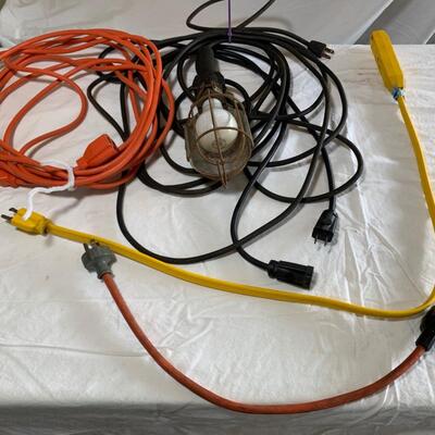 Lot 161. Work Light and Extension Cords
