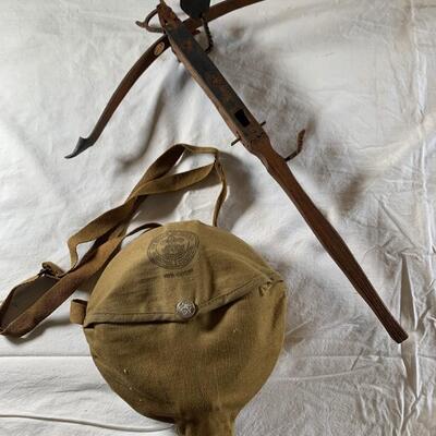 Lot 162. Vintage Boy Scouts Camping Set and Miniature Crossbow