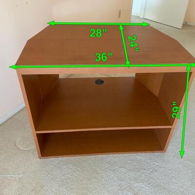 Lot 166   Corner TV Stand