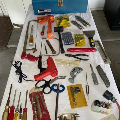 Lot 167. Vintage Tool Box and Assorted General Tools