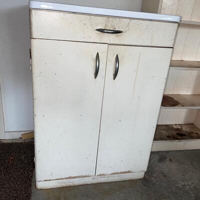Lot 173. Antique Metal Cabinet