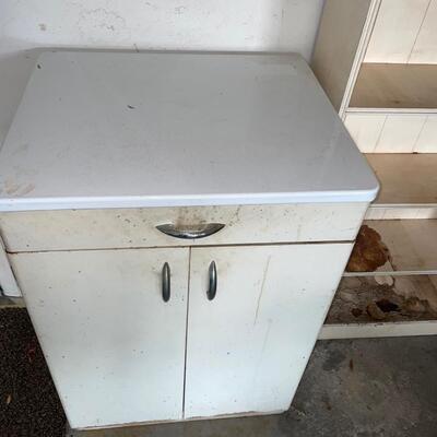 Lot 173. Antique Metal Cabinet
