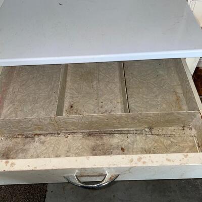 Lot 173. Antique Metal Cabinet