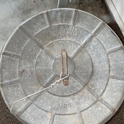 Lot 175. Vintage Galvanized Trash Can