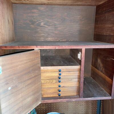 Lot 189. Handmade Shelf with Drawers