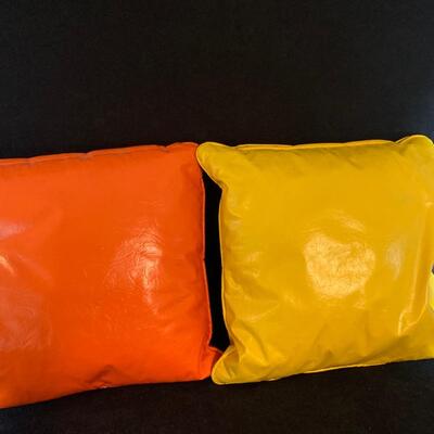 Lot 199. Pair of Vinyl Pillows