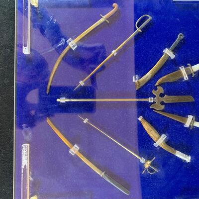 Lot 200. Miniature Weapon Replicas