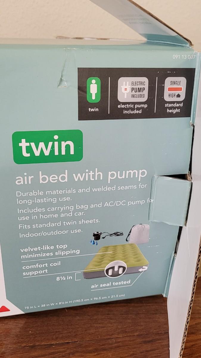 Lot 48 Embark Twin Air Mattress with Pump
