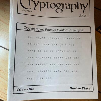 Lot 231. Magazines on Cryptography