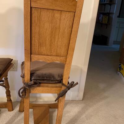 Lot 241. pair of Hand-Carved Antique Chairs