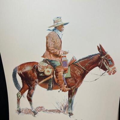Lot 270. Remington Cowboy and Indian Prints