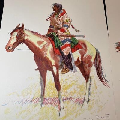 Lot 270. Remington Cowboy and Indian Prints