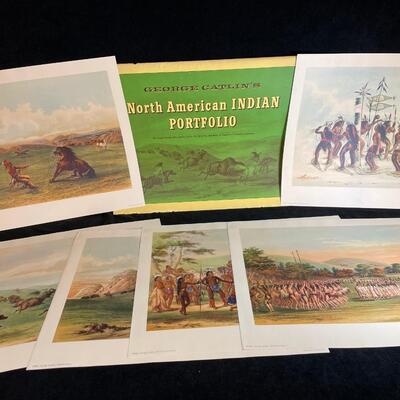 Lot 271. Set of 6 Indian Prints George Caitlin
