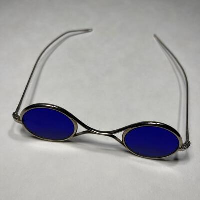 Vintage Blue Lens Spectacles