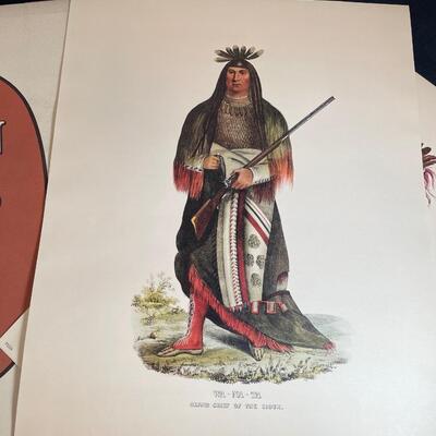 Lot 272.  Set of 8 Prints of Indian Chiefs