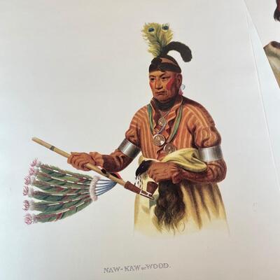 Lot 272.  Set of 8 Prints of Indian Chiefs