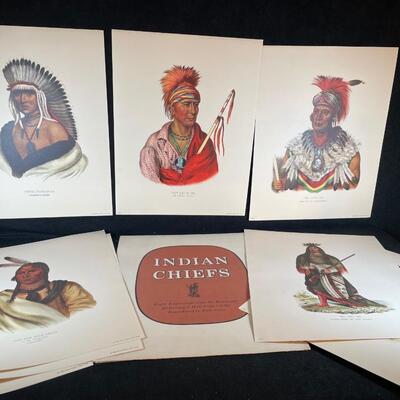 Lot 272.  Set of 8 Prints of Indian Chiefs