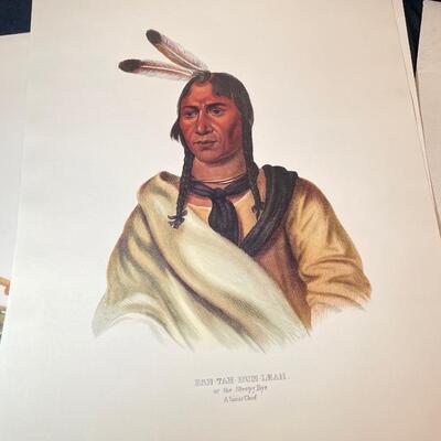 Lot 272.  Set of 8 Prints of Indian Chiefs
