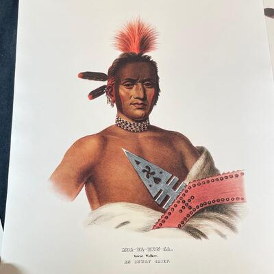 Lot 272.  Set of 8 Prints of Indian Chiefs