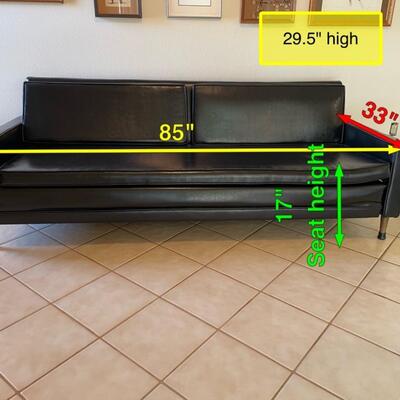 Lot 273. Vintage Vinyl Sofa