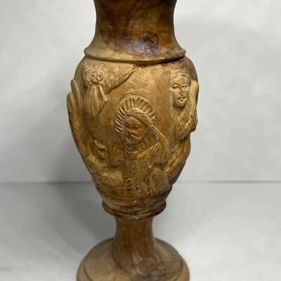 Hand carved Wooden Vase from Bethlehem