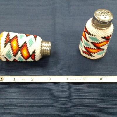 Native American Seed Bead Salt & Pepper