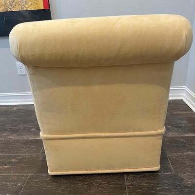 Lot 275. Faux Suede Slipper Chair