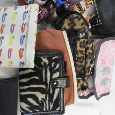 Personal Care Lot: Blow Dryer, Nail Polish, Make-Up Bag, Jewelry Bag, Card Cases