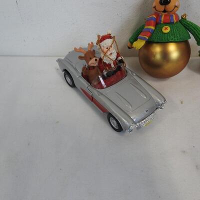 Avon Gift Collection Ornaments: 3 Santa and 1 Reindeer